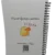Dos du cahier avec inscription "Made with love in Tunisia" et "A special Agenda for a special person".